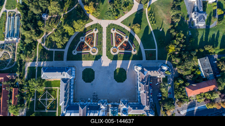 Festetics-kastély, Keszthely-stock-foto