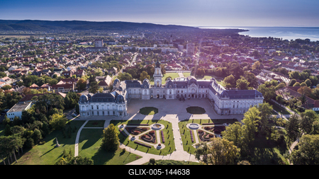 Festetics-kastély, Keszthely-stock-foto
