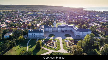 Festetics-kastély, Keszthely-stock-foto