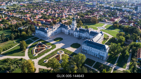 Festetics-kastély, Keszthely-stock-foto