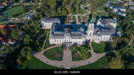 Festetics-kastély, Keszthely-stock-foto