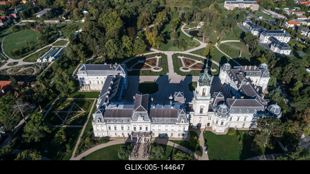 Festetics-kastély, Keszthely-stock-foto