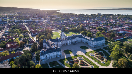 Festetics-kastély, Keszthely-stock-foto