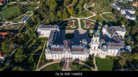 Festetics-kastély, Keszthely-stock-foto
