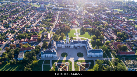 Festetics-kastély, Keszthely-stock-foto