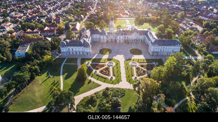 Festetics-kastély, Keszthely-stock-foto