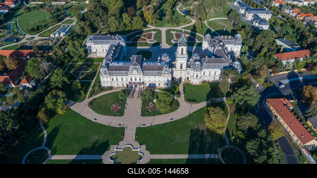 Festetics-kastély, Keszthely-stock-foto