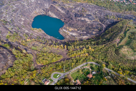 Karolina-külfejtés, Pécsbánya-stock-foto