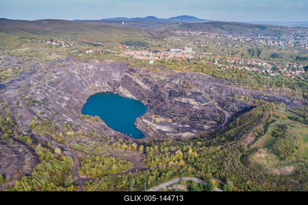 Karolina-külfejtés, Pécsbánya-stock-foto