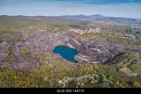 Karolina-külfejtés, Pécsbánya-stock-foto