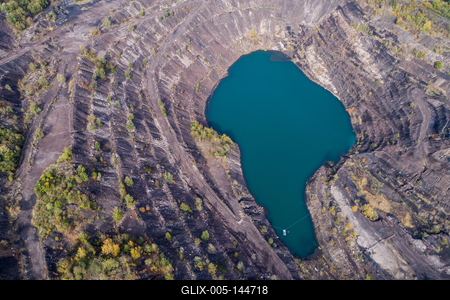 Karolina-külfejtés, Pécsbánya-stock-foto