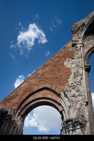 Zsámbék, a Zsámbéki Romtemplom-stock-foto