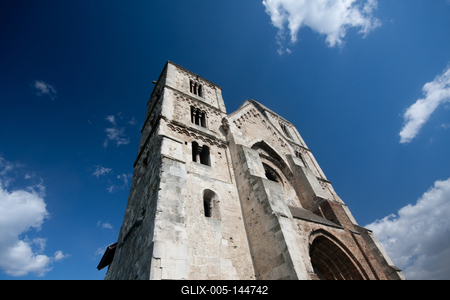 Zsámbék, a Zsámbéki Romtemplom-stock-foto