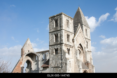 Zsámbék, a Zsámbéki Romtemplom-stock-foto