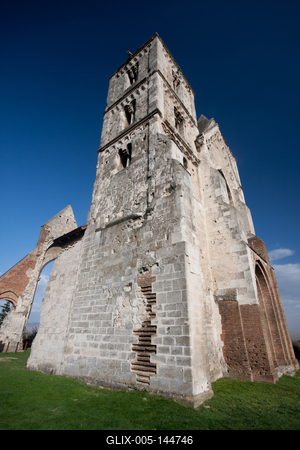 Zsámbék, a Zsámbéki Romtemplom-stock-foto