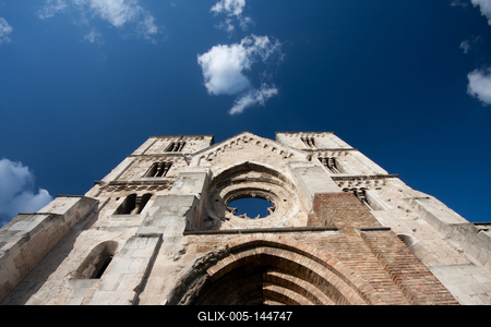 Zsámbék, a Zsámbéki Romtemplom-stock-foto