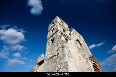 Zsámbék, a Zsámbéki Romtemplom-stock-foto