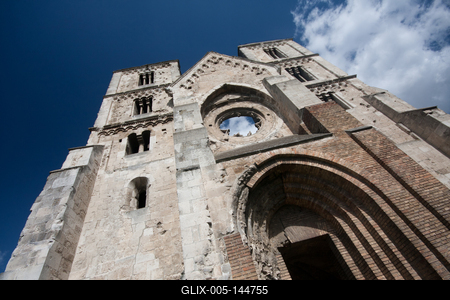 Zsámbék, a Zsámbéki Romtemplom-stock-foto