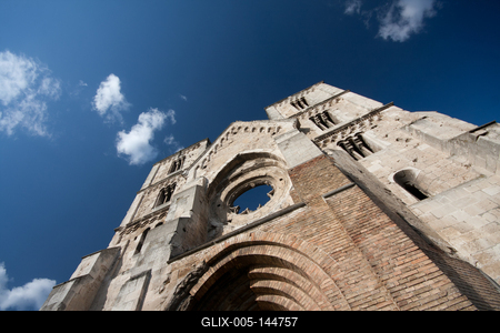 Zsámbék, a Zsámbéki Romtemplom-stock-foto
