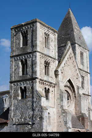 Zsámbék, a Zsámbéki Romtemplom-stock-foto