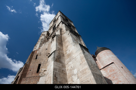 Zsámbék, a Zsámbéki Romtemplom-stock-foto