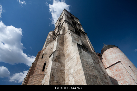 Zsámbék, a Zsámbéki Romtemplom-stock-foto