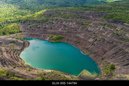Karolina-külfejtés, Pécsbánya-stock-foto
