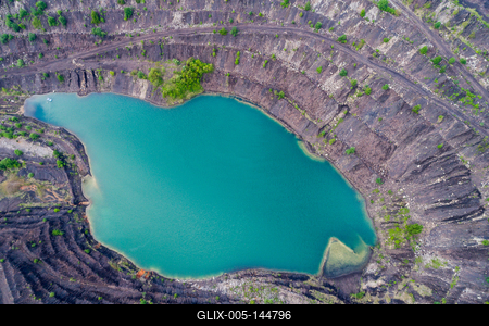 Karolina-külfejtés, Pécsbánya-stock-foto
