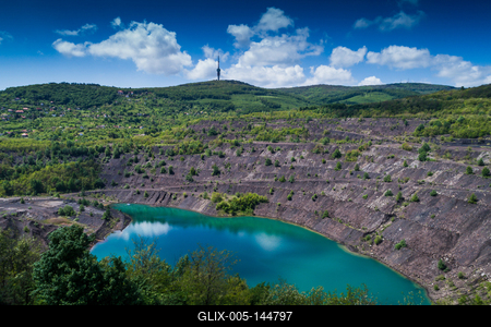 Karolina-külfejtés, Pécsbánya-stock-foto