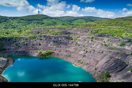 Karolina-külfejtés, Pécsbánya-stock-foto