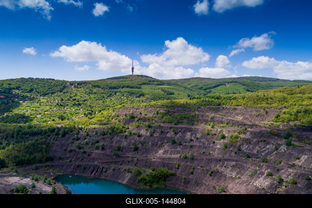 Karolina-külfejtés, Pécsbánya-stock-foto