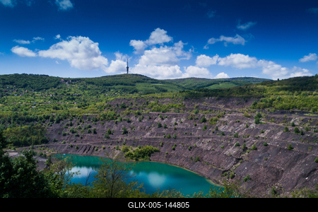 Karolina-külfejtés, Pécsbánya-stock-foto