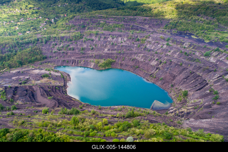 Karolina-külfejtés, Pécsbánya-stock-foto