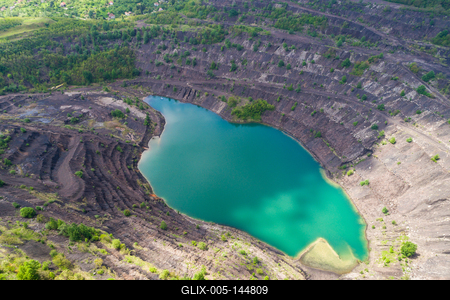 Karolina-külfejtés, Pécsbánya-stock-foto