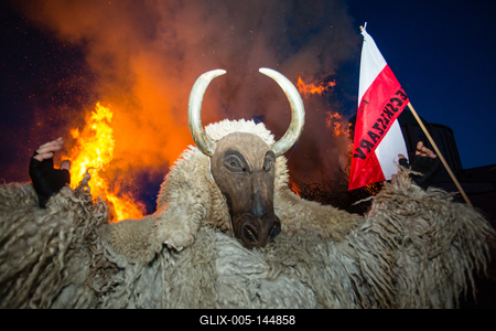 Kultúra - Busójárás Mohácson-stock-foto