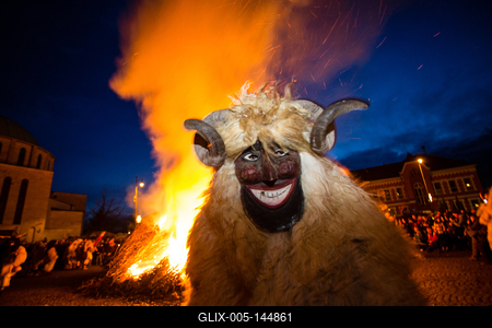 Kultúra - Busójárás Mohácson-stock-foto