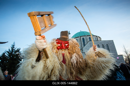 Kultúra - Busójárás Mohácson-stock-foto