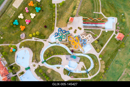 AquaCity Vízicsúszda- és Élménypark, Zalaegerszeg-stock-foto