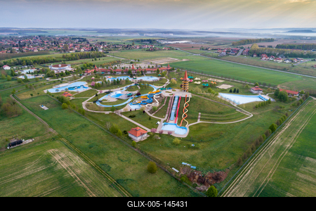 AquaCity Vízicsúszda- és Élménypark, Zalaegerszeg-stock-foto