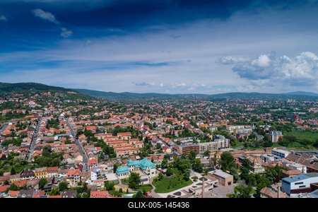Pécs madártávlatból-stock-foto
