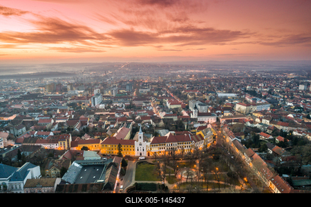 Pécs madártávlatból-stock-foto