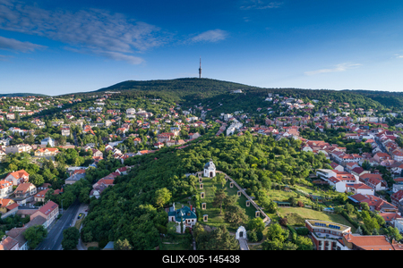 Pécs madártávlatból-stock-foto