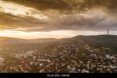 Pécs madártávlatból-stock-foto