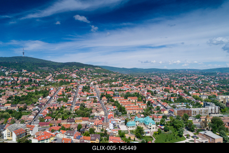 Pécs madártávlatból-stock-foto