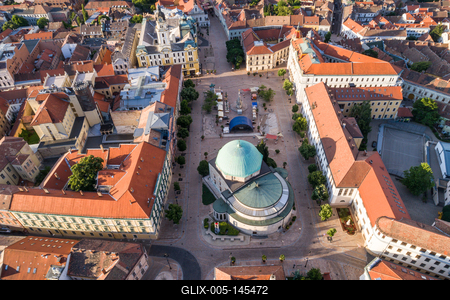 Pécs belvárosa-stock-foto