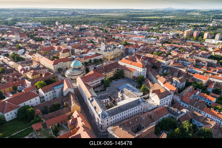 Pécs belvárosa-stock-foto
