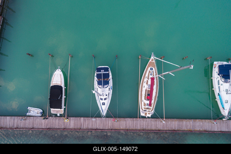 A balatonfüredi vitorláskikötő madártávlatból-stock-foto