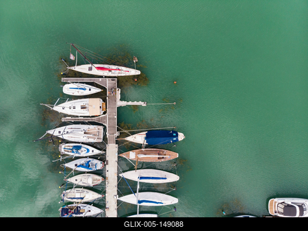 A siófoki kikötő madártávlatból-stock-foto