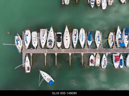 A siófoki kikötő madártávlatból-stock-foto