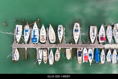 A siófoki kikötő madártávlatból-stock-foto